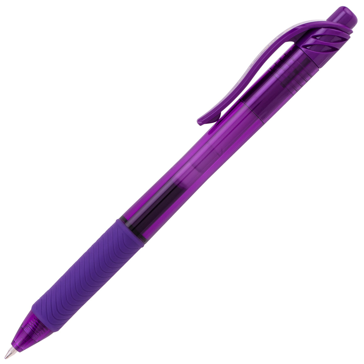 Pentel EnerGel-X Retractable Liquid Gel Pen, (0.7mm) Metal Tip, Medium Line, Violet Ink (BL107-V)