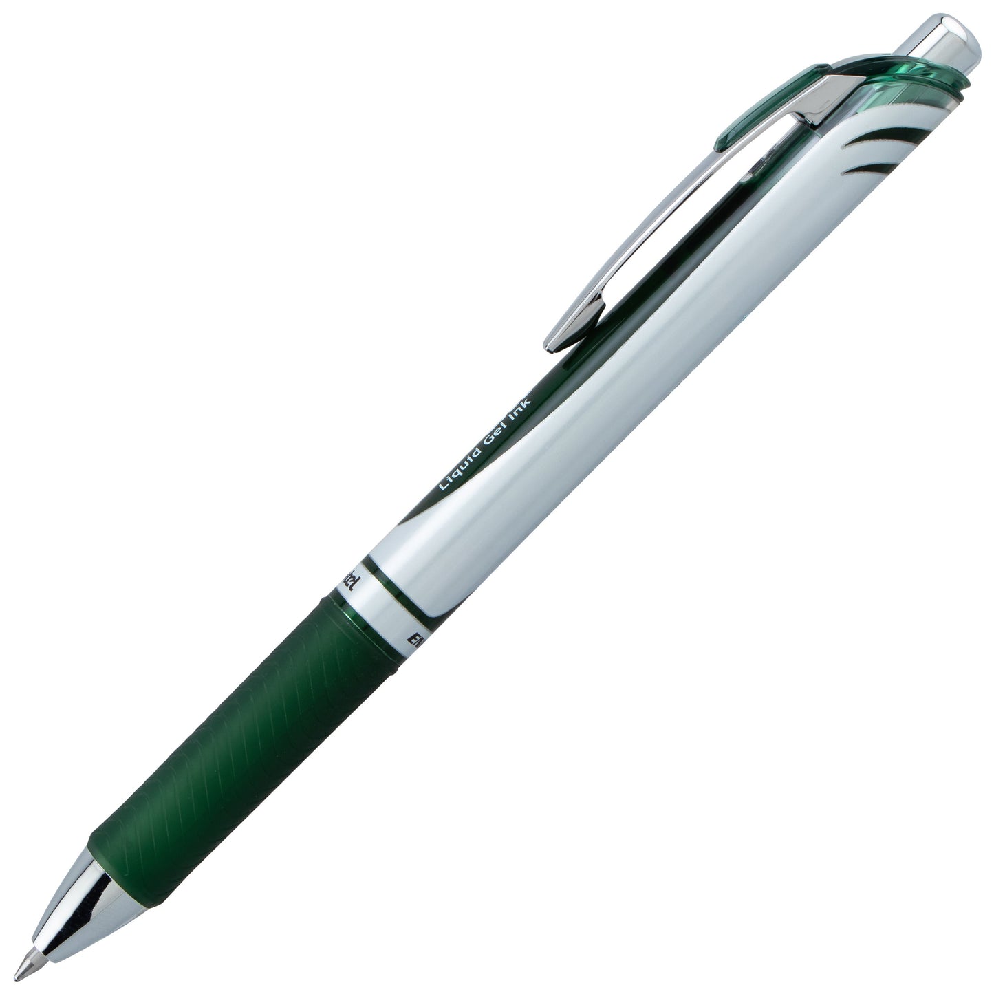 Pentel EnerGel RTX Retractable Liquid Gel Pen, (0.7mm) Medium line, Forest Green Ink (BL77-D3), 48 Dozen