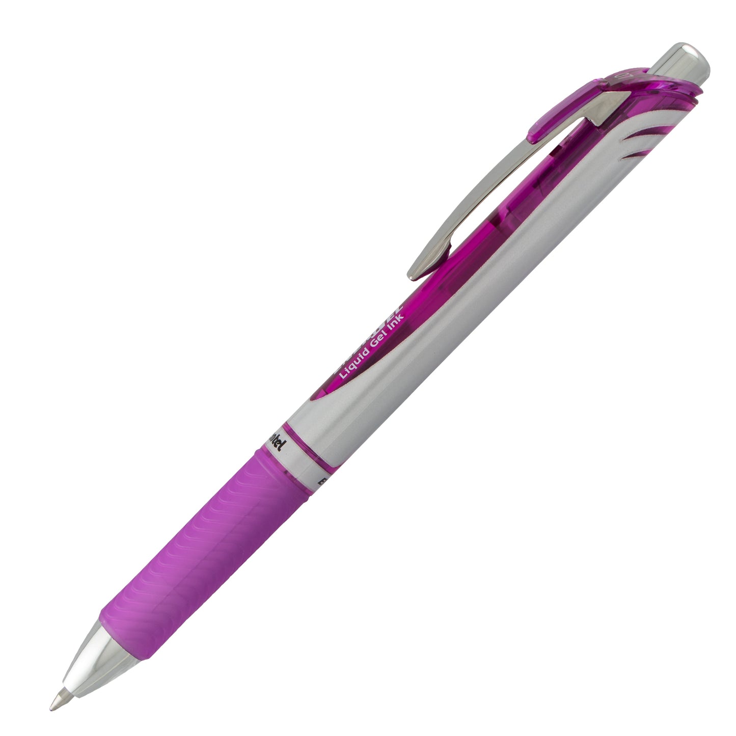 EnerGel RTX Retractable Liquid Gel Pen, (0.7mm) Metal Tip, Medium Line, Violet Ink (BL77-V)