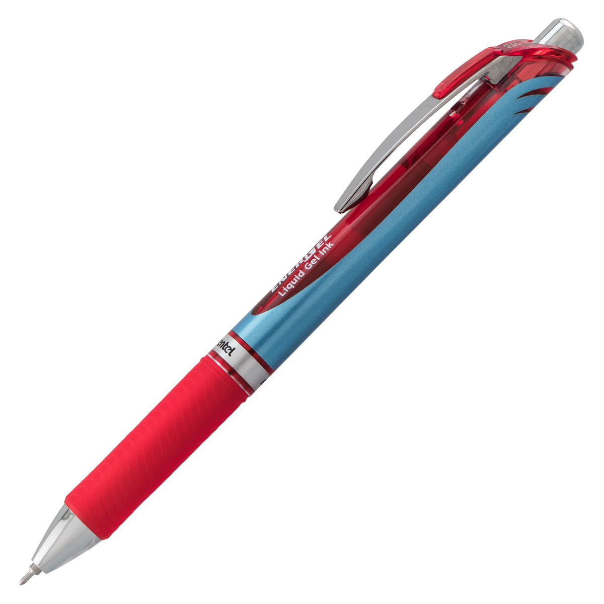 Pentel EnerGel RTX Retractable Liquid Gel Pen, (0.5mm) Needle Tip, Fine Line, Red Ink (BLN75-B), 48 Dozen
