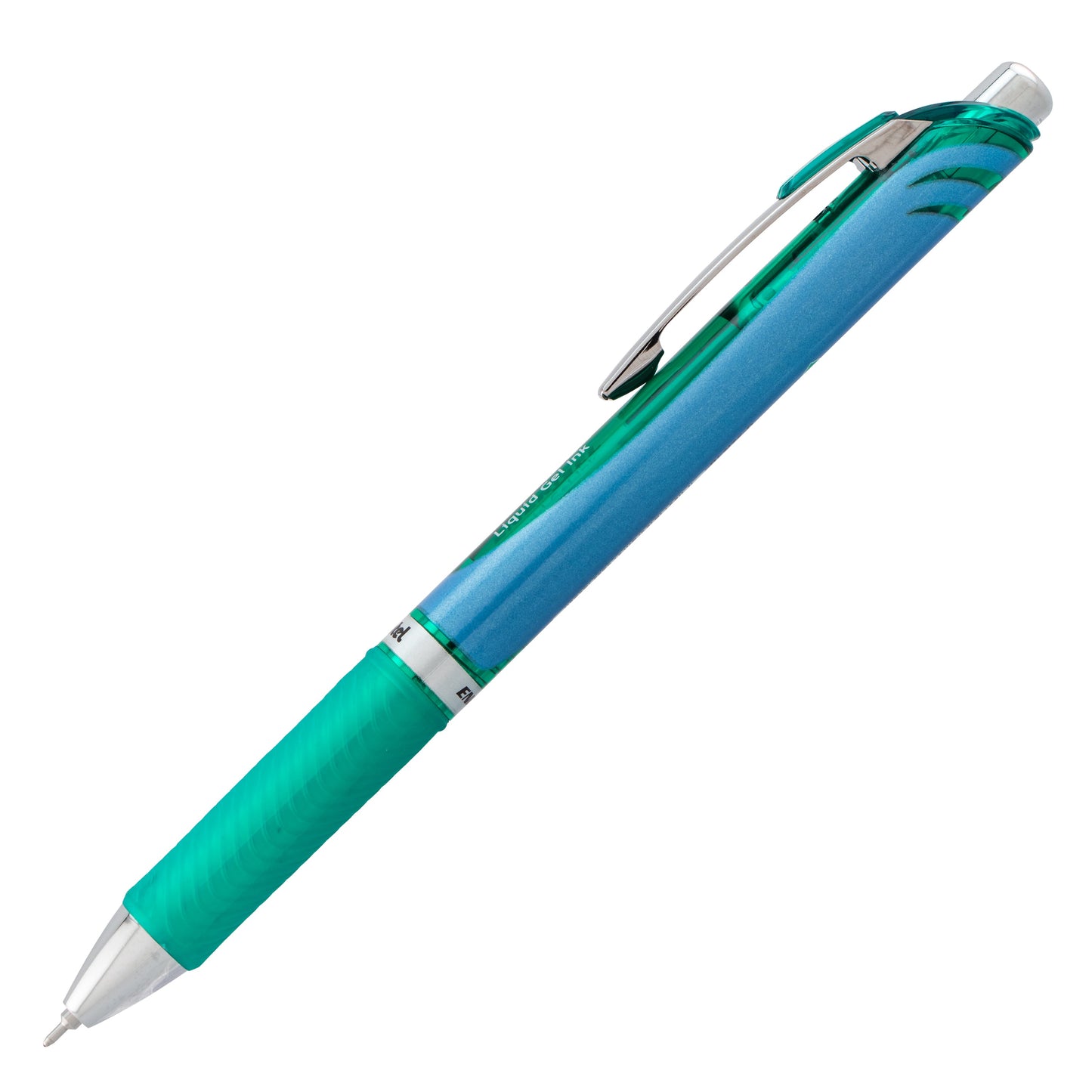 EnerGel RTX Retractable Liquid Gel Pen, (0.5mm) Needle Tip, Fine Line, Green Ink (BLN75-D)