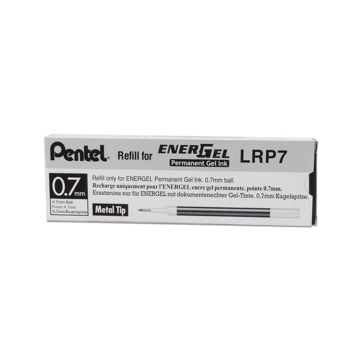 Pentel Refill Ink - For EnerGel PRO Permanent Gel Pen, (0.7mm) Medium Line, Blue Ink (LRP7-C)