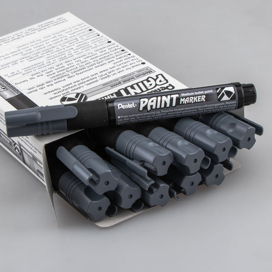 Paint Markers, Medium Bullet Point, Gray Ink (MMP20-N)