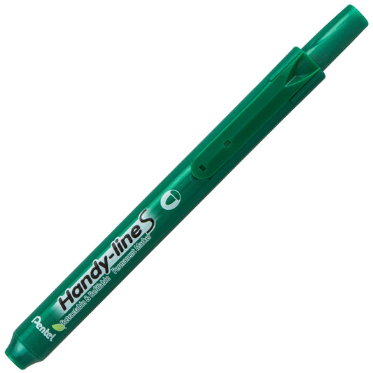 Handy-Line S Retractable Permanent Marker, Fine Bullet Tip, Green Ink (NXS15-D)