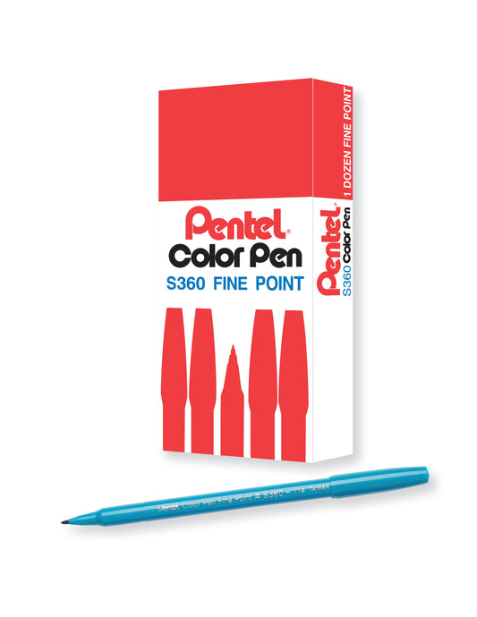 Pentel Arts Color Pen Turquoise (S360-114)