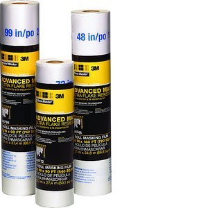 3M™ Hand-Masker™ Advanced Masking Film, AMF48, 48 in x 180 ft x .35 mil (1,21 m x 54,8 m x .00889 mm)