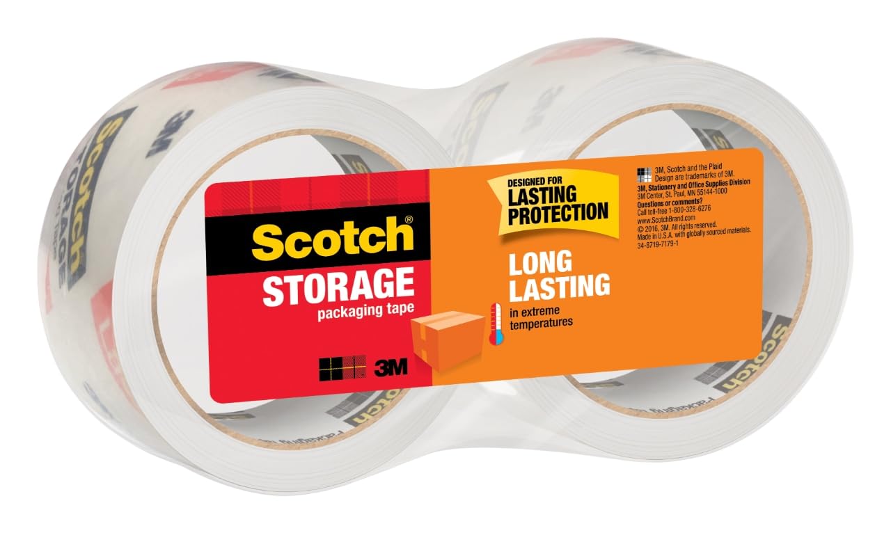 Scotch® Storage Packaging Tape 3650-LR2-6GC, 1.88 in 54.6 yd (48 mm x 50 m)