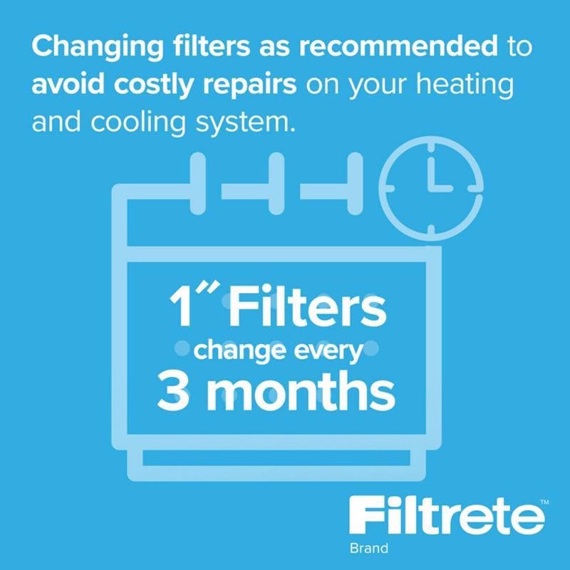 Filtrete™ Electrostatic Air Filter, 1000 MPR, 9842-4, 12 in x 30 in x 1 in (30.4 cm x 76.2 cm x 2.5 cm)