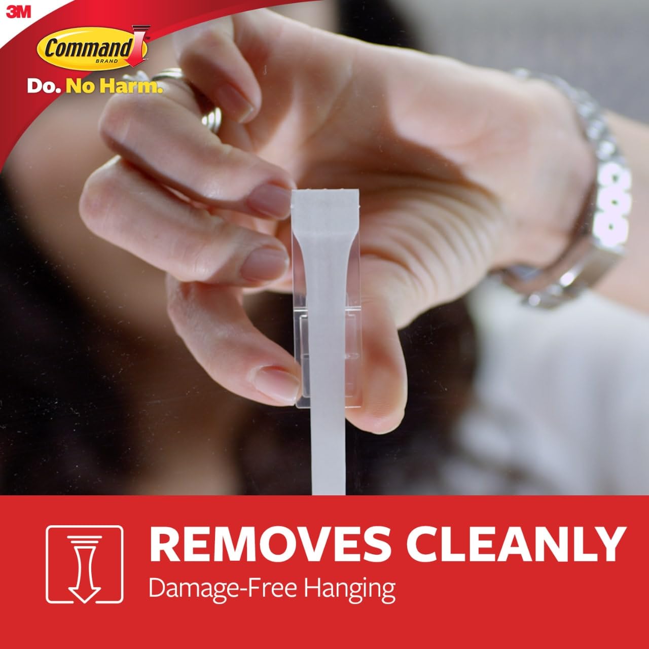 Command™ White Terrace Hooks 17086-ES, 2 hooks, 4 strips