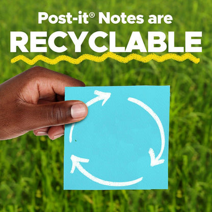 Post-it® Super Sticky Pop-up Notes R330-6SSAN, Playful Primaries, 3x3, 6pds/pk, 90 sht/pd, 100% PEFC, SGSCH-PEFC-COC-110078