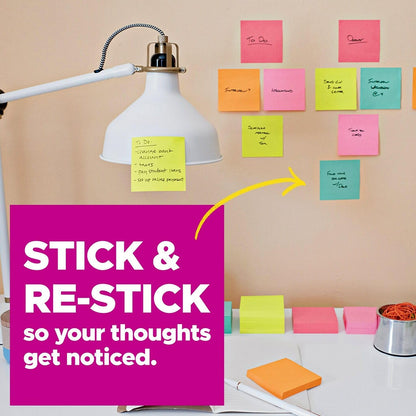 Post-it® Super Sticky Pop-up Notes R330-6SSAN, Playful Primaries, 3x3, 6pds/pk, 90 sht/pd, 100% PEFC, SGSCH-PEFC-COC-110078