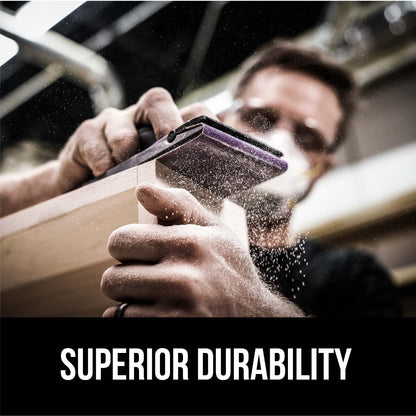 3M™ Pro Grade Precision™ Faster Sanding Sheets w/ NO-SLIP GRIP™ Backing SHR180-PGP-3T, 9 in x 11 in, 180 Gr, 3 Sht/pk