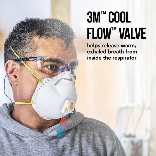 3M™ Sanding and Fiberglass Valved Respirator 8511H1-DC-PS, 1ea/pk, 12 pks/cs