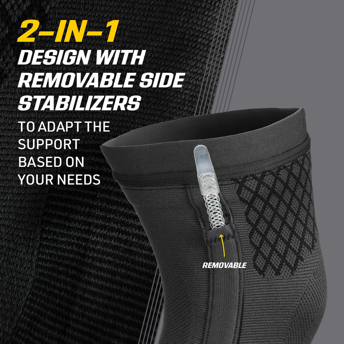 FUTURO™ Premium Compression Knee Sleeve with Stabilizers 49002, Large