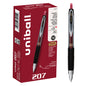 uniball™ 207 Retractable Gel Pens, Micro Point (0.5mm), Red