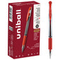 uniball™ Gel Grip Gel Pens, Medium Point (0.7mm), Red, 12 Pack