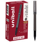uniball™ Deluxe Rollerball Pens, Micro Point (0.5mm), Black, 12 Pack
