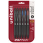 uniball™ 207 Plus+ Retractable Gel Pens, Medium Point (0.7mm), Assorted, 6 Pack