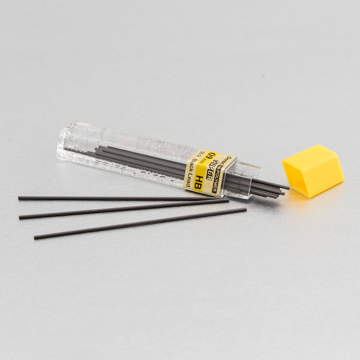 Super Hi-Polymer Lead Refill (0.9mm) Thick, HB, 15 pcs/Tube (50-9-HB)