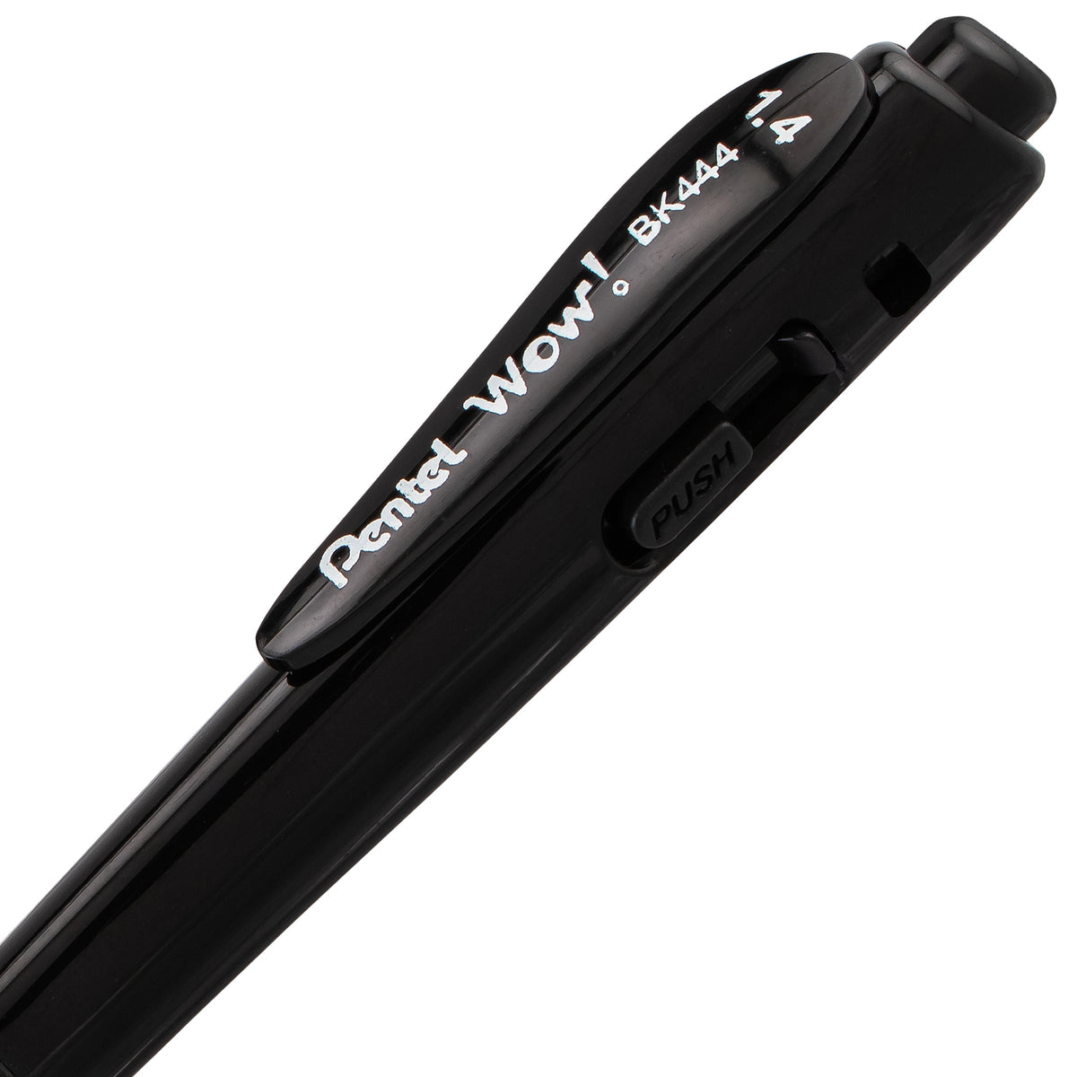 Pentel WOW! Ballpoint Pen, (1.4mm), Bold Line, Black Ink (BK444-A)