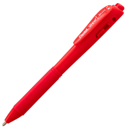 WOW! Ballpoint Pen, (1.4mm), Bold Line, Red Ink (BK444-B)