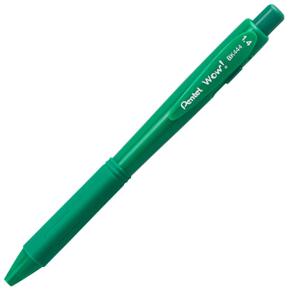 WOW! Ballpoint Pen, (1.4mm), Bold Line, Green Ink (BK444-D)