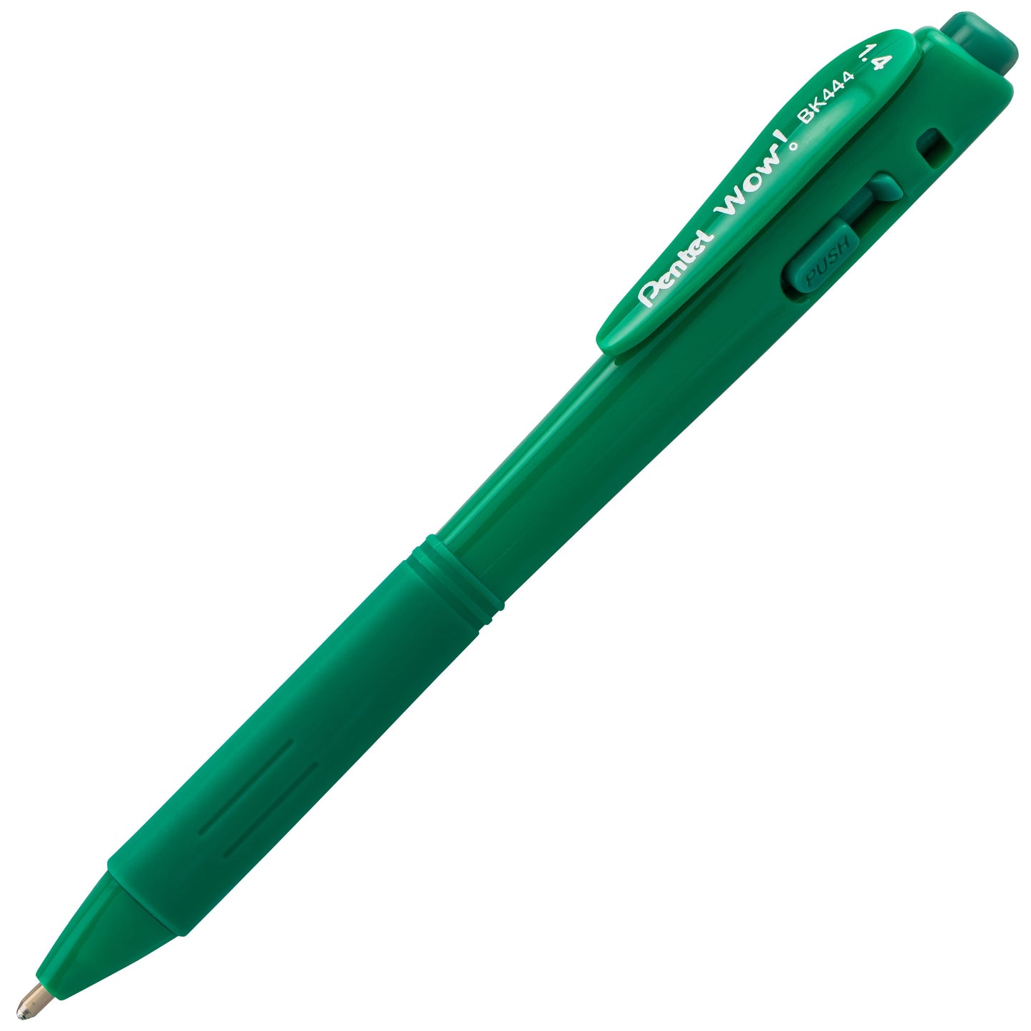 WOW! Ballpoint Pen, (1.4mm), Bold Line, Green Ink (BK444-D)
