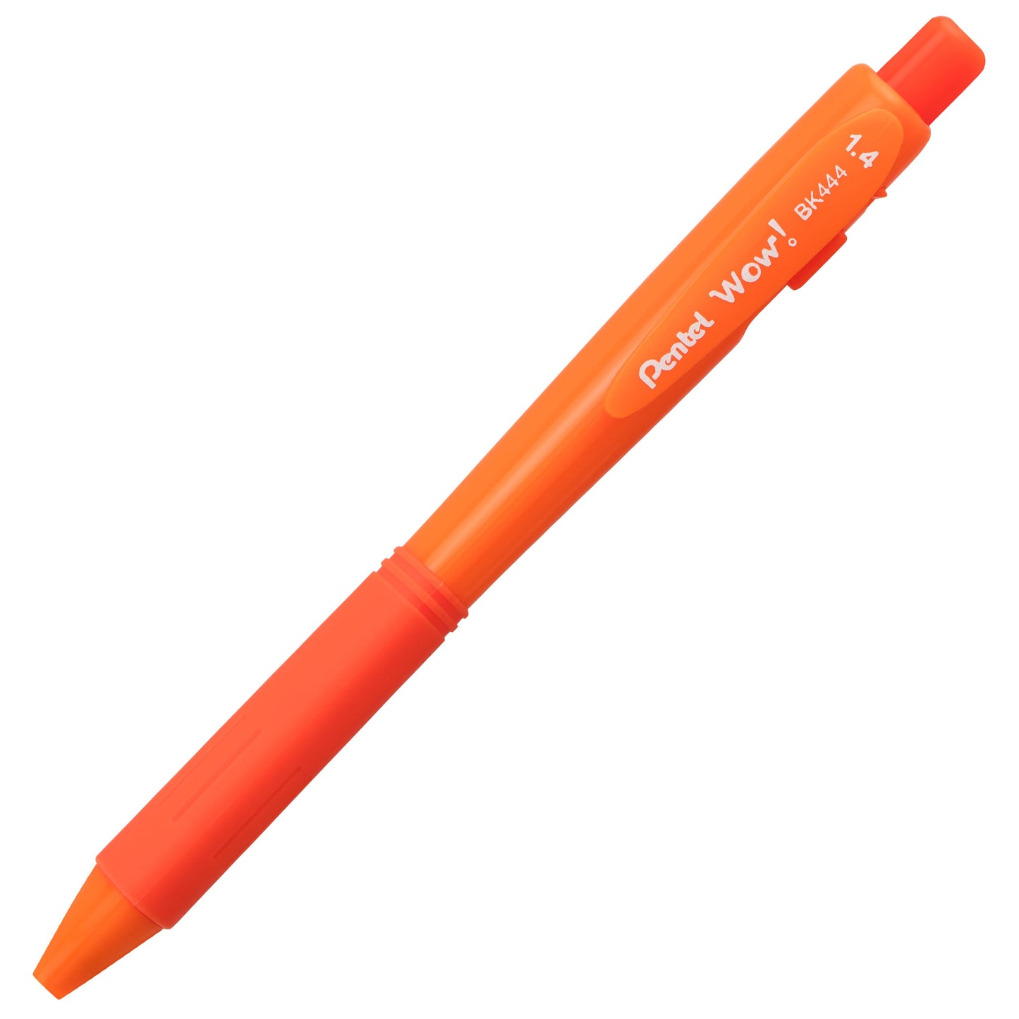 WOW! Ballpoint Pen, (1.4mm), Bold Line, Orange Ink (BK444-F)