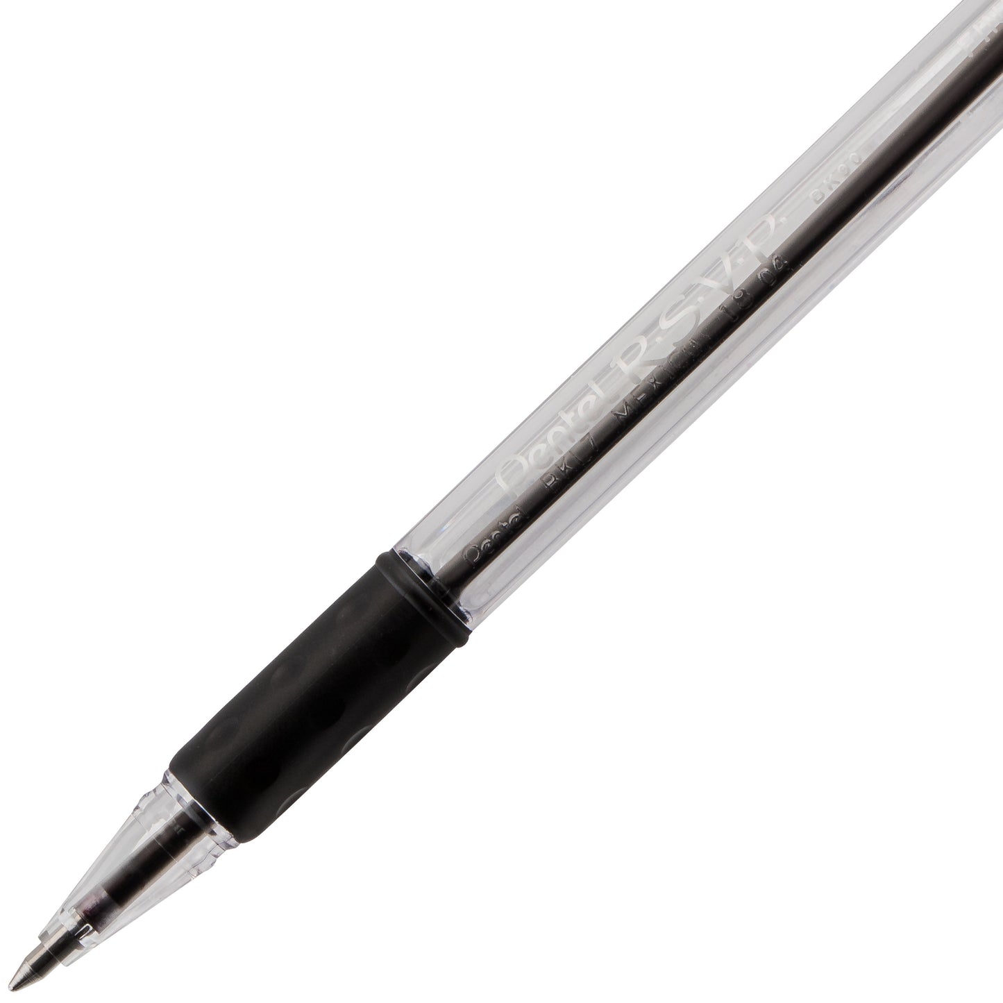 RSVP Ballpoint Pen, (0.7mm) Fine Line, Black Ink (BK90-A)
