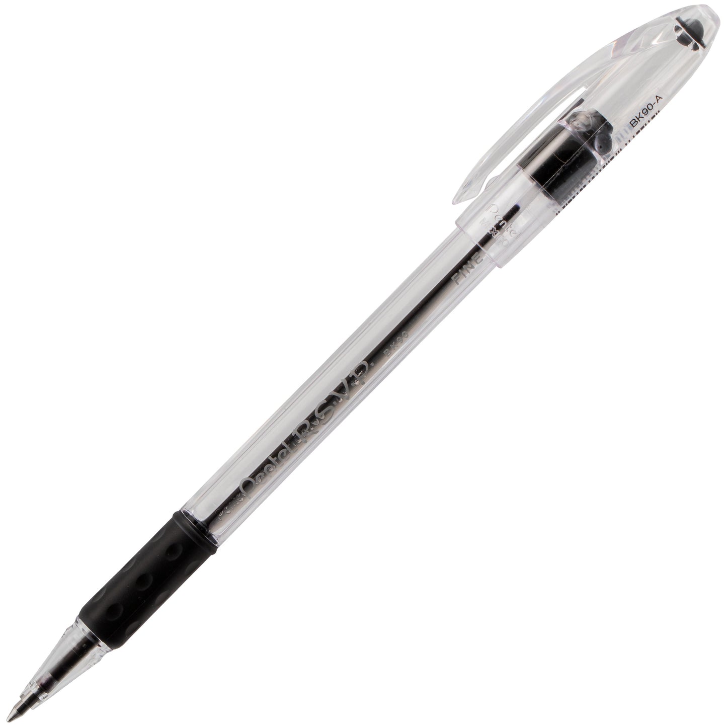 RSVP Ballpoint Pen, (0.7mm) Fine Line, Black Ink (BK90-A)