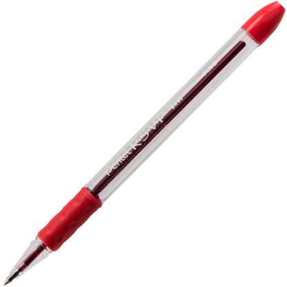 RSVP Ballpoint Pen, (0.7mm) Fine Line, Red Ink (BK90-B)