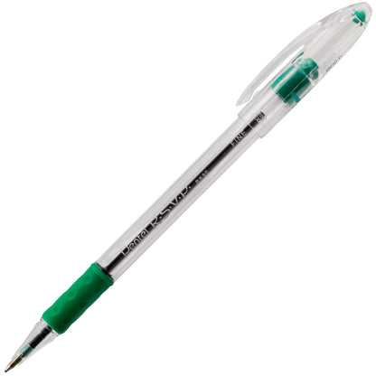 RSVP Ballpoint Pen, (0.7mm) Fine Line, Green Ink (BK90-D)