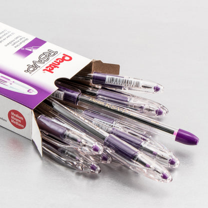 RSVP Ballpoint Pen, (1.0mm) Medium Line, Violet Ink (BK91-V)