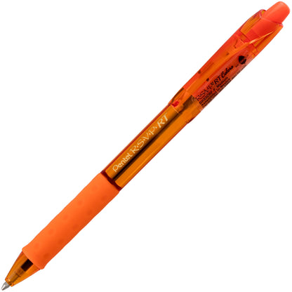 RSVP RT COLORS Retractable Ballpoint Pen, (1.0mm) Medium Line, Orange Barrel, Orange Ink (BK93CRF-F)