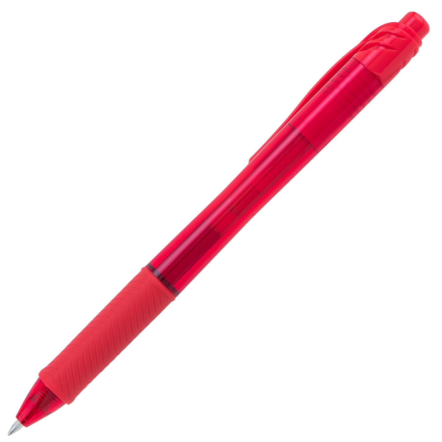 EnerGel-X Retractable Liquid Gel Pen, (0.7mm) Metal Tip, Red Ink (BL107-B)