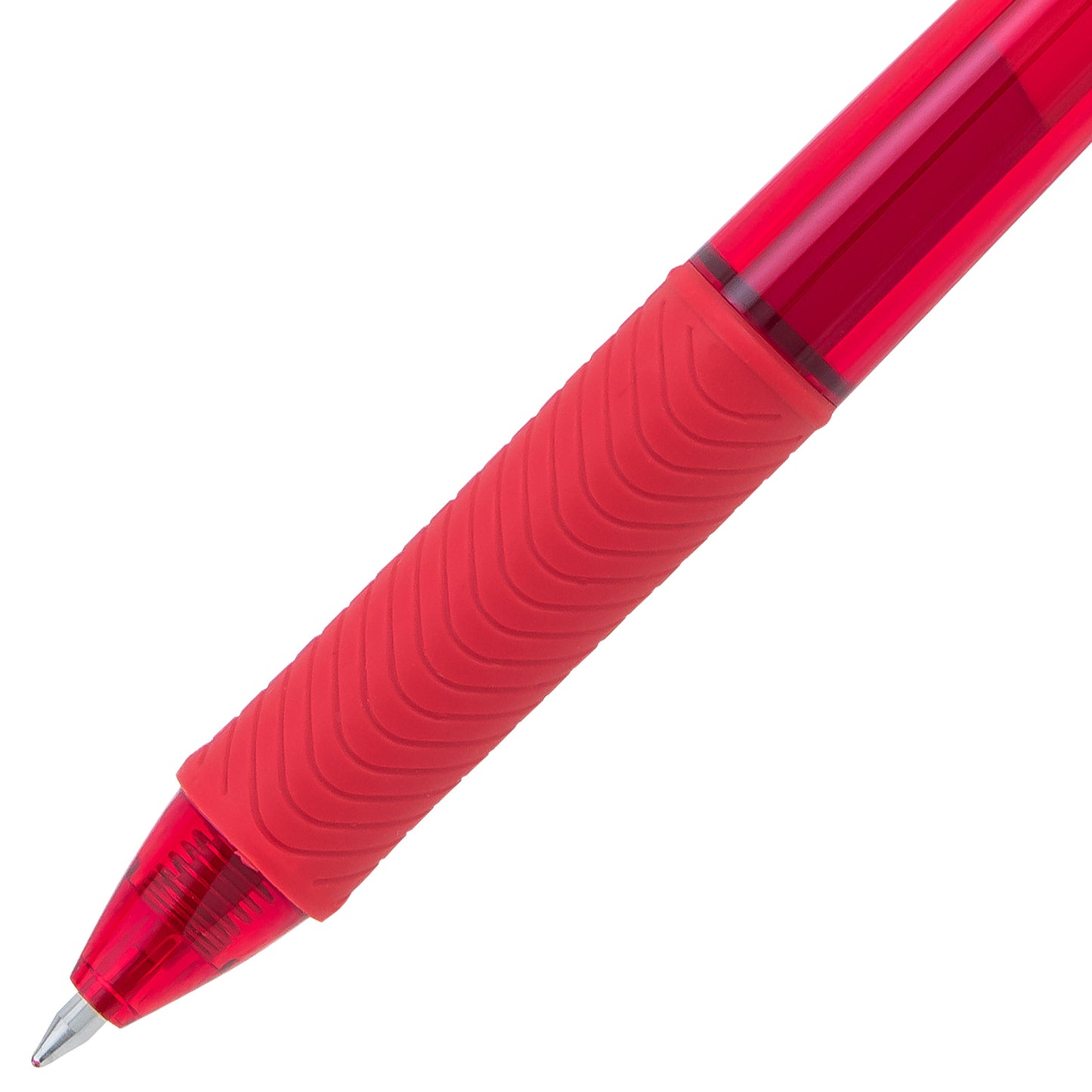 EnerGel-X Retractable Liquid Gel Pen, (0.7mm) Metal Tip, Red Ink (BL107-B)
