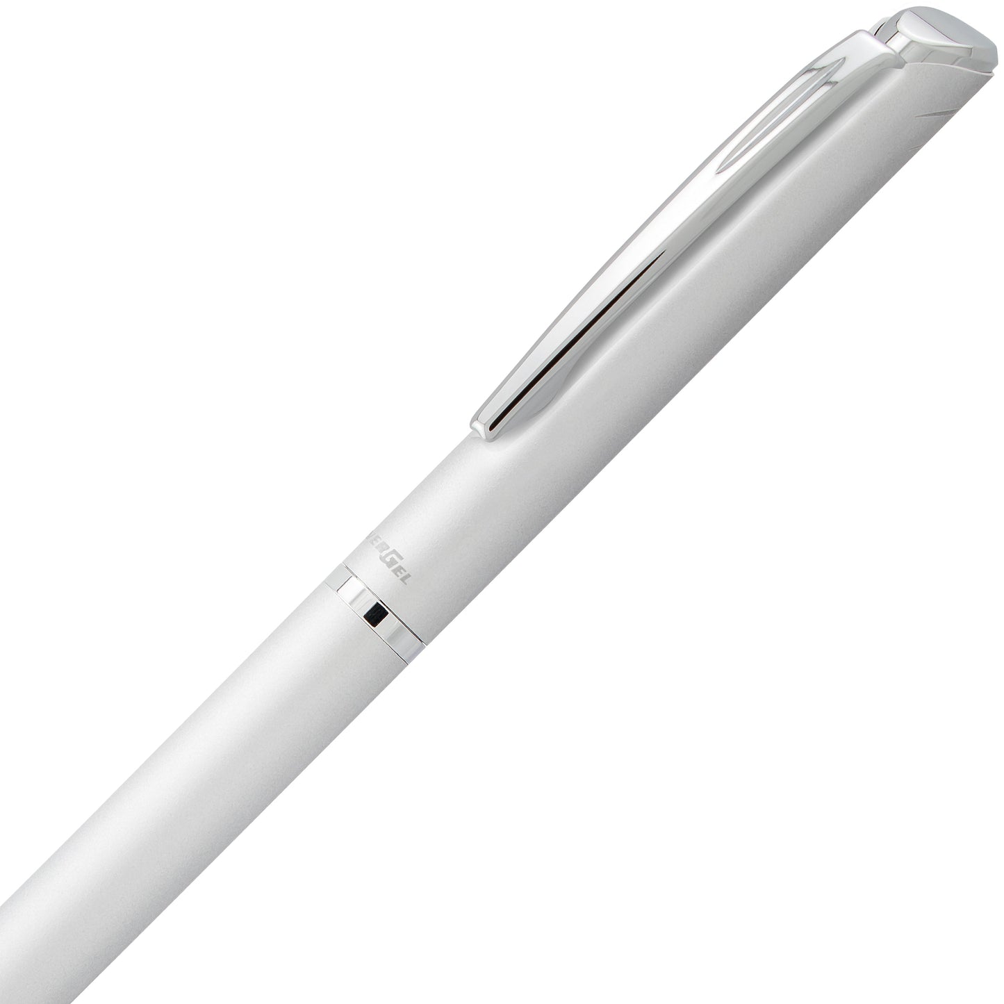 EnerGel Style Gel Pen, (0.7mm) Medium Line, Silver barrel, Black Ink, Gift Box w/ Belly Band (BL2007ZABX)