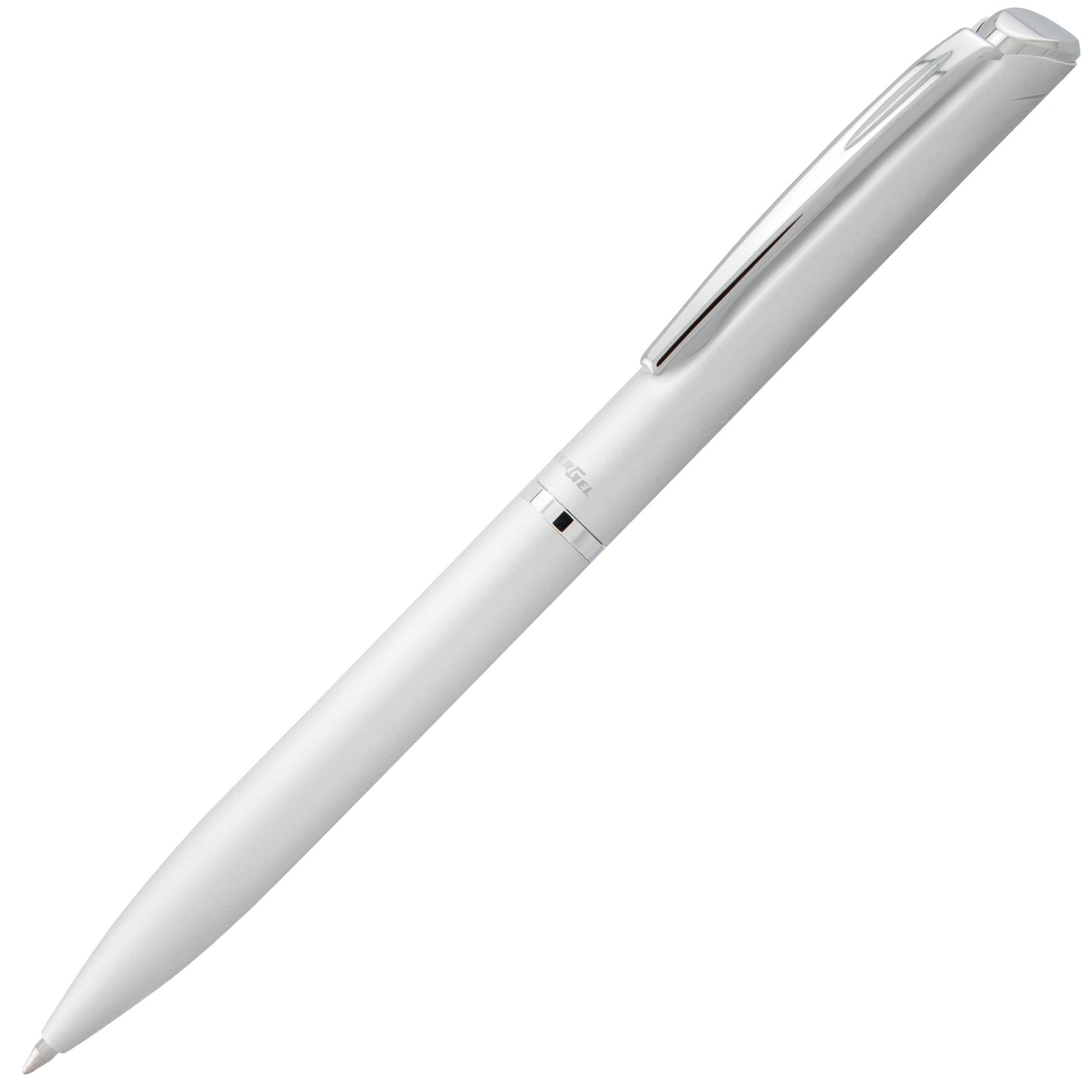 EnerGel Style Gel Pen, (0.7mm) Medium Line, Silver barrel, Black Ink, Gift Box w/ Belly Band (BL2007ZABX)