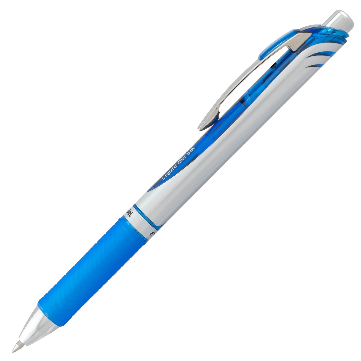 EnerGel RTX Retractable Liquid Gel Pen, (0.7mm) Metal Tip, Medium Line, Blue Ink (BL77-C)