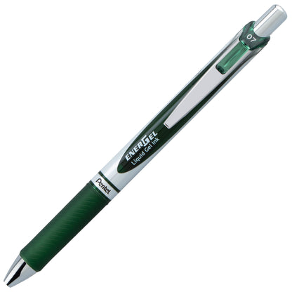 EnerGel RTX Retractable Liquid Gel Pen, (0.7mm) Medium line, Forest Green Ink (BL77-D3)