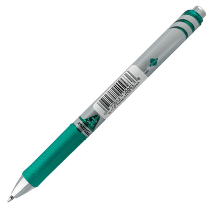 EnerGel RTX Retractable Liquid Gel Pen, (0.7mm) Metal Tip, Medium Line,Green Ink (BL77-D)