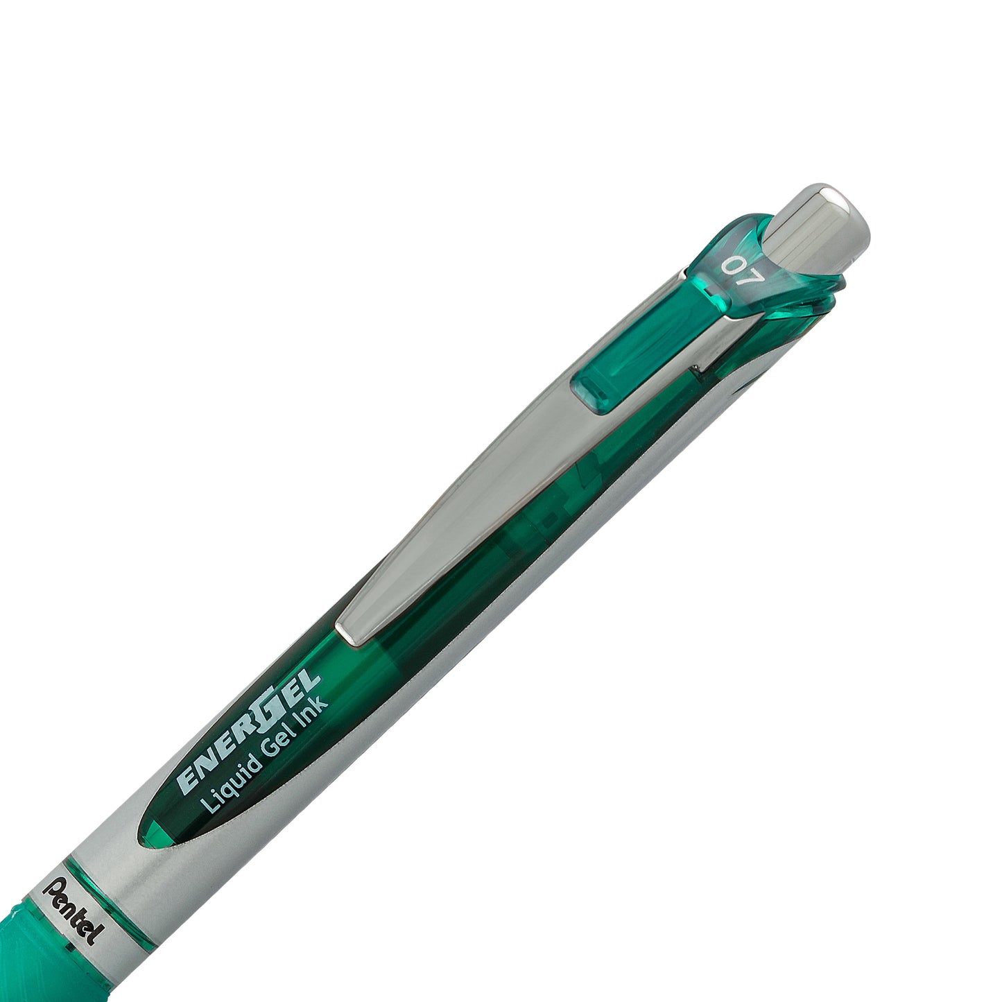 EnerGel RTX Retractable Liquid Gel Pen, (0.7mm) Metal Tip, Medium Line,Green Ink (BL77-D)