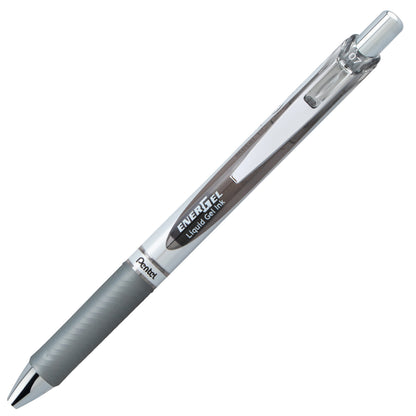 EnerGel RTX Retractable Liquid Gel Pen, (0.7mm) Medium line, Gray Ink (BL77-N)