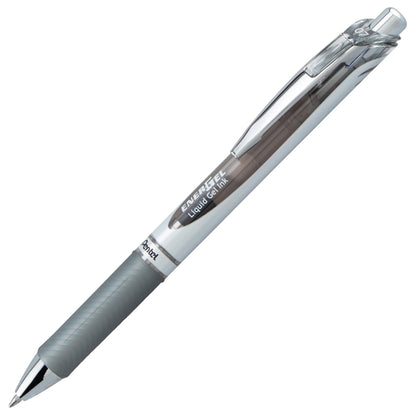 EnerGel RTX Retractable Liquid Gel Pen, (0.7mm) Medium line, Gray Ink (BL77-N)