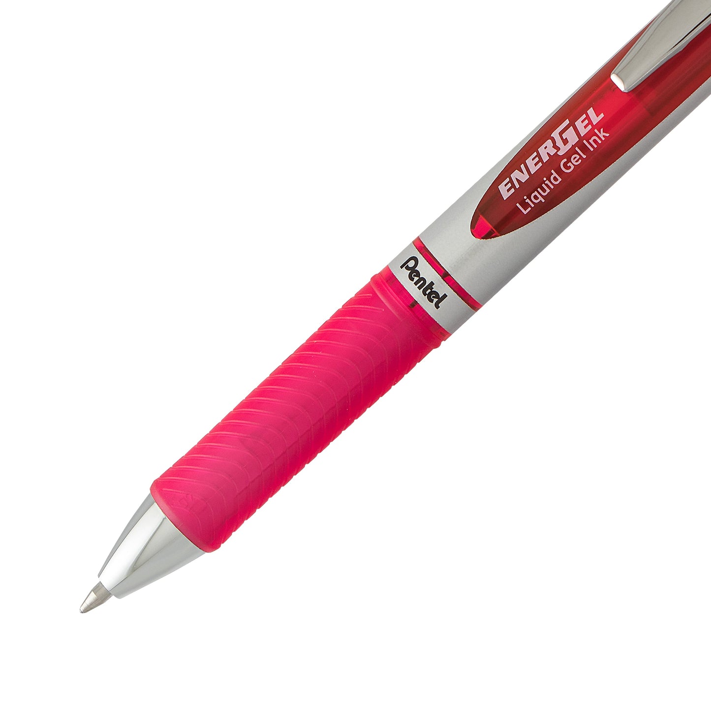 EnerGel RTX Retractable Liquid Gel Pen, (0.7mm) Metal Tip, Medium Line, Pink Ink (BL77-P)