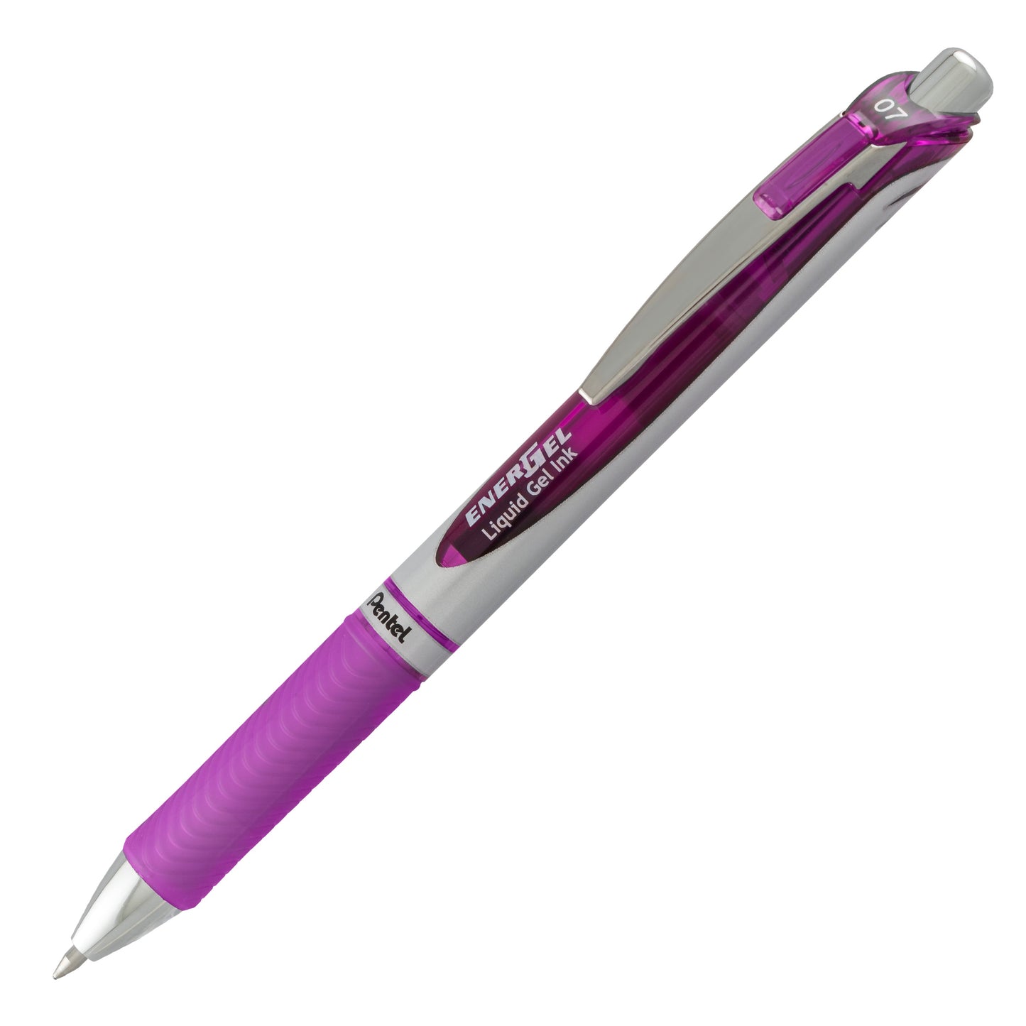 EnerGel RTX Retractable Liquid Gel Pen, (0.7mm) Metal Tip, Medium Line, Violet Ink (BL77-V)