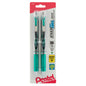 EnerGel RTX Retractable Liquid Gel Pen, (1.0mm) Metal Tip, Bold Line, Green Ink 2-Pk (BL80BP2D)