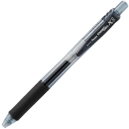 EnerGel-X Retractable Liquid Gel Pen, (0.5mm) Needle Tip, Fine Line, Black Ink (BLN105-A)
