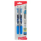 EnerGel RTX Retractable Liquid Gel Pen, (0.3mm) Needle Tip, Extra Fine Line, Blue Ink, 2-Pk (BLN73BP2C)