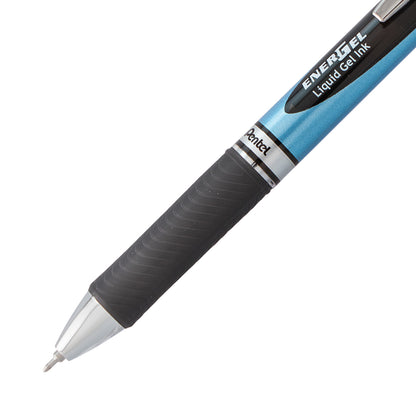 EnerGel RTX Retractable Liquid Gel Pen, (0.5mm) Needle Tip, Fine Line, Black Ink (BLN75-A)